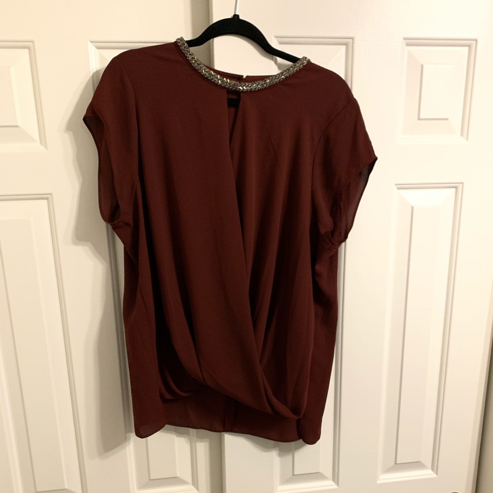 Maroon Mossimo Blouse, size XXL